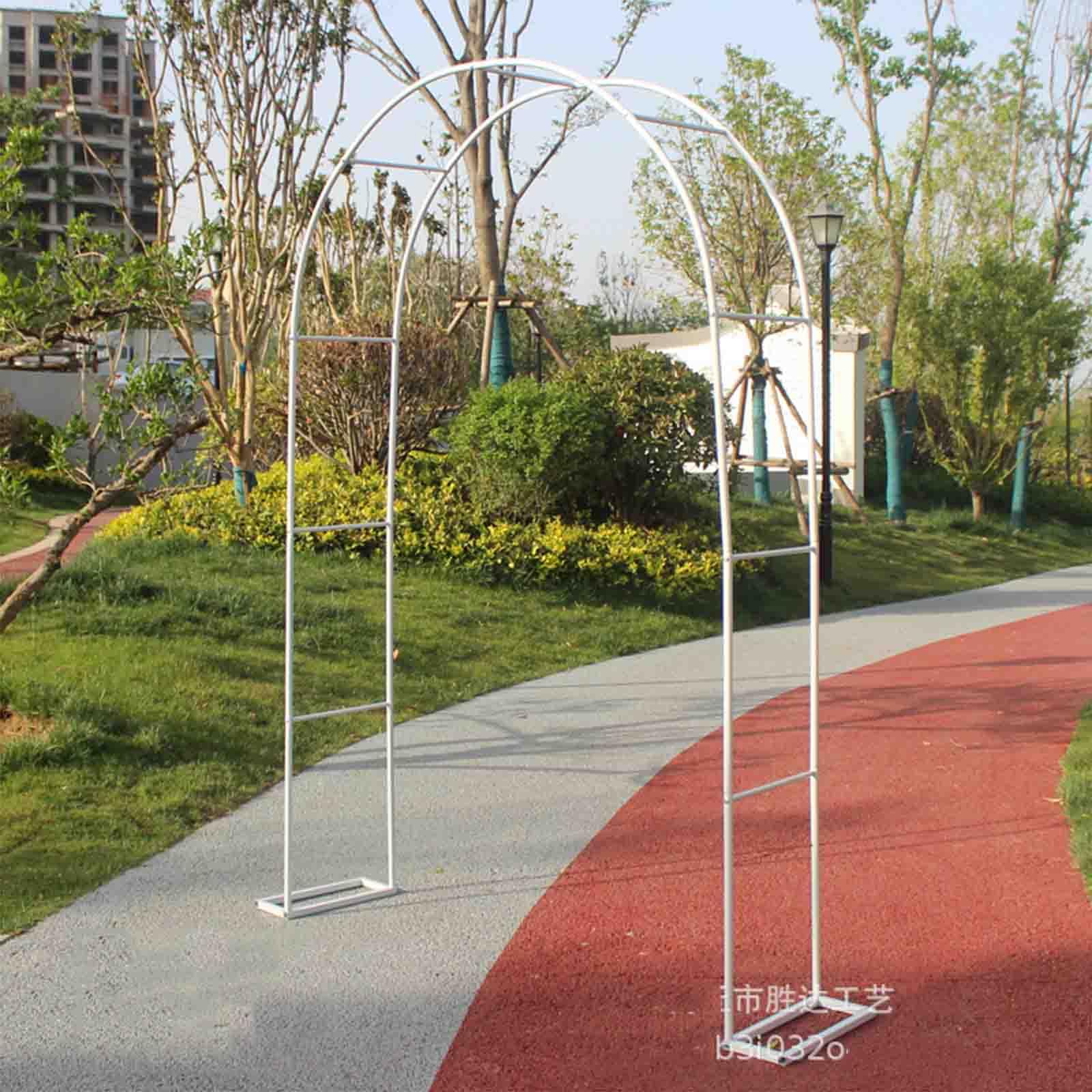 Arco de jardín de metal de 240 x 220 cm, cenador amplio para ceremonias, eventos y pasarela