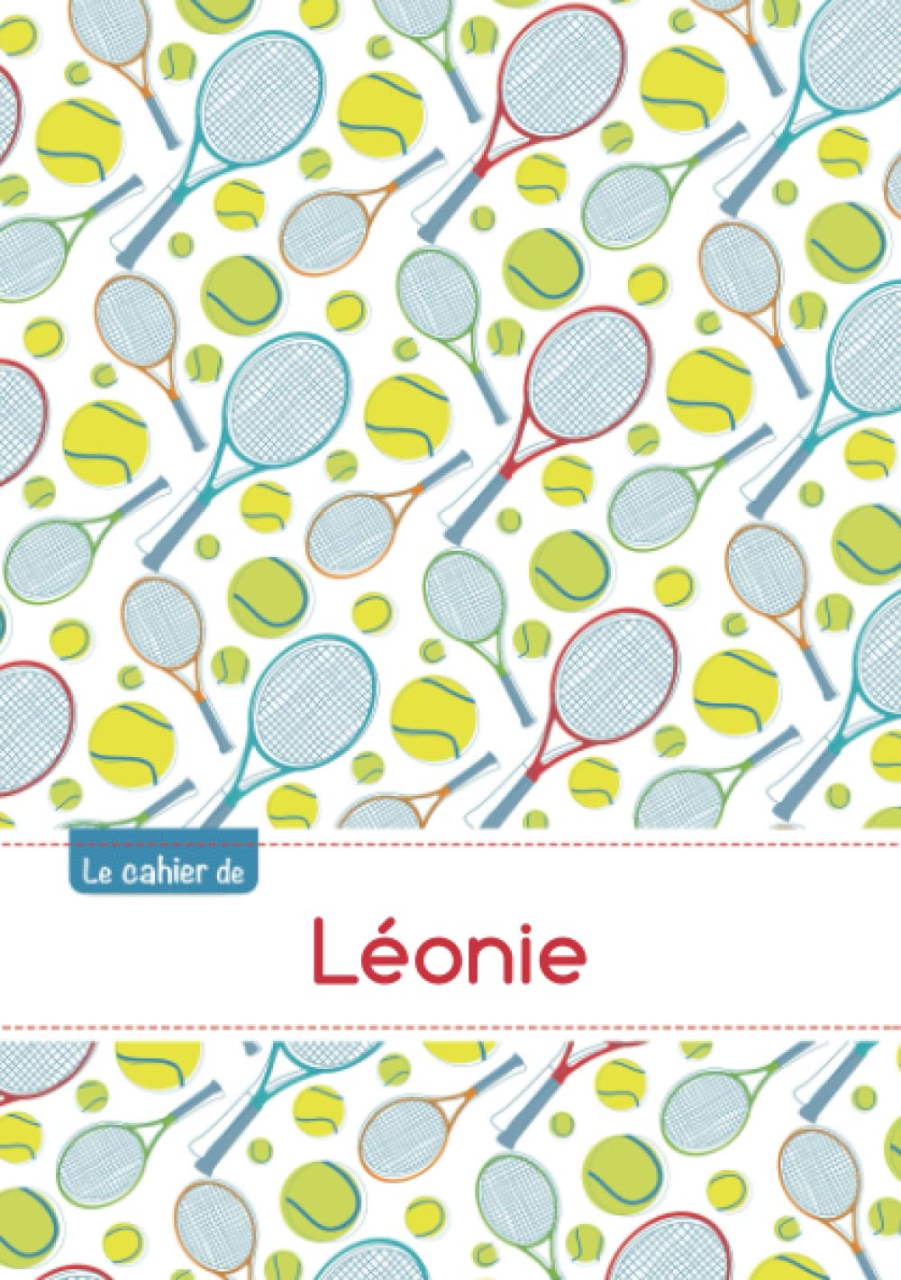 Le cahier de Léonie - Petits carreaux, 96p, A5 - Tennis