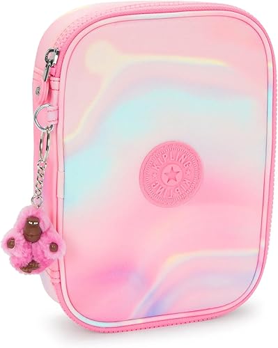Vista 140 de Kipling - Estuche impreso para 100 bolígrafos para mujer, accesorios de organización, suministros de arte, maquillaje, organizador de viaje Aqua