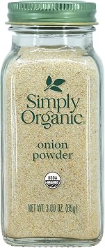 Simply Organic White Onion Powder, Certified Organic | 3 oz | Pack of 2 | Allium cepa