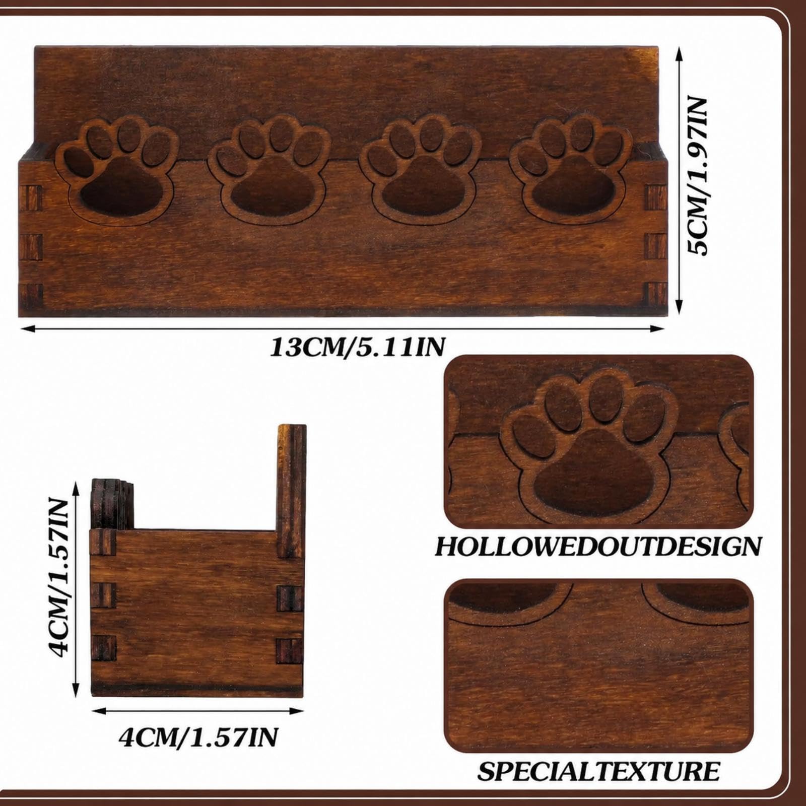 Cute Dog Paw Business Card Holders - Desk Organizer -2 Cute Dog Paw Business Card Holders - Desk Organizer -2