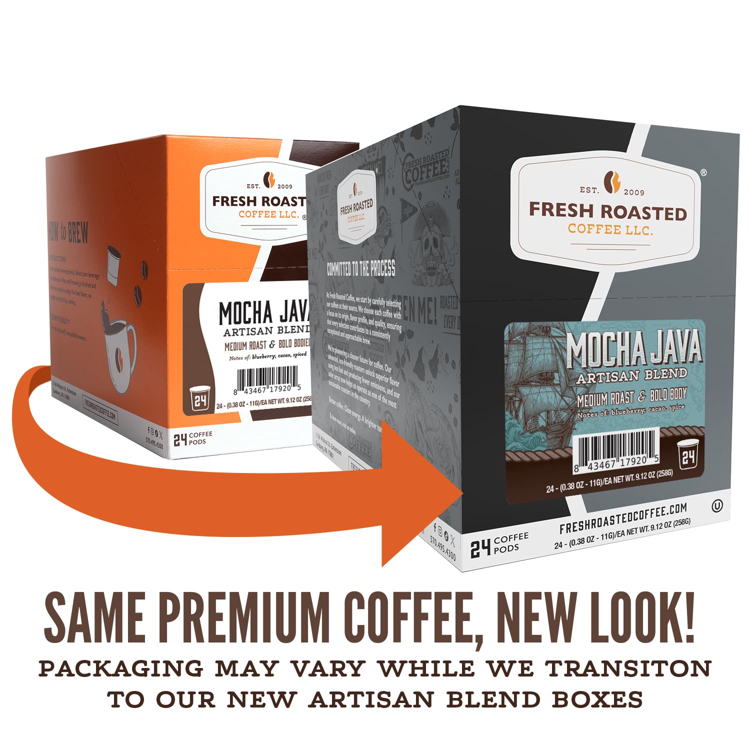 Amazon.com: Fresh Roasted Coffee, Mocha Java, Medium Roast, 72
