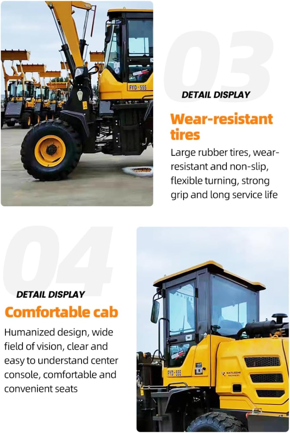 Compact Wheel Loader Front End Loader for Construction Material Handling and Job Site Efficiency with Durable Bucket Attachment and Reliable Performance for Long Term Heavy Duty Use