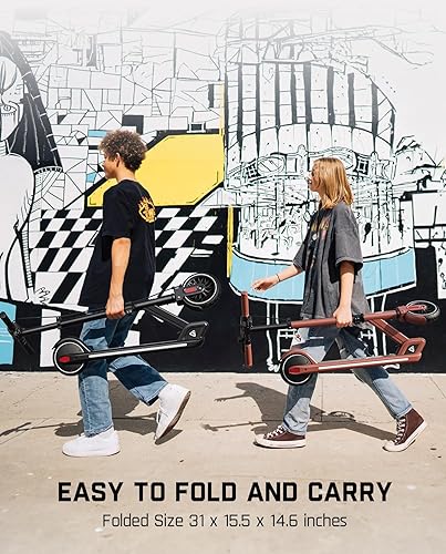 Miniatura 7 de FanttikRide T9 Apex Electric Scooter for Kids 13+ 200W Motor, LED Colorful Lights with Bluetooth Music Speaker, 71012 MPH Digital Display,