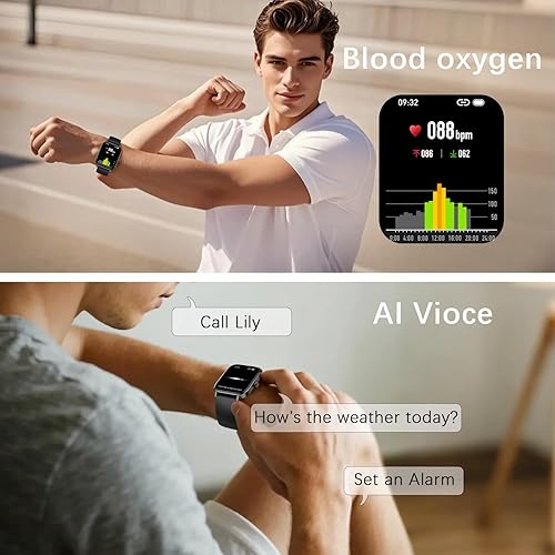 Miniatura 7 de Reloj inteligente para mujeres y hombres Fitness hacer respuesta llamada, relojes digitales para hombre, resistente al agua, reloj inteligente para