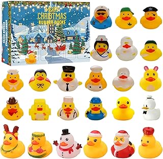 Rubber Duck Advent Calendar 2023, Christmas Advent Calendar 2023 With 24 Rubber Ducks, Christmas Rubber Ducks Advent Calendar, 24 Days Christmas Countdown Calendar For Boys, Girls, Kids, Party Favor