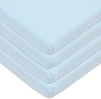 Vista 11 de American Baby Company Sábana bajera ajustable de 15 x 33 pulgadas, 100% algodón natural, color crema, suave y transpirable, para niños y niñas