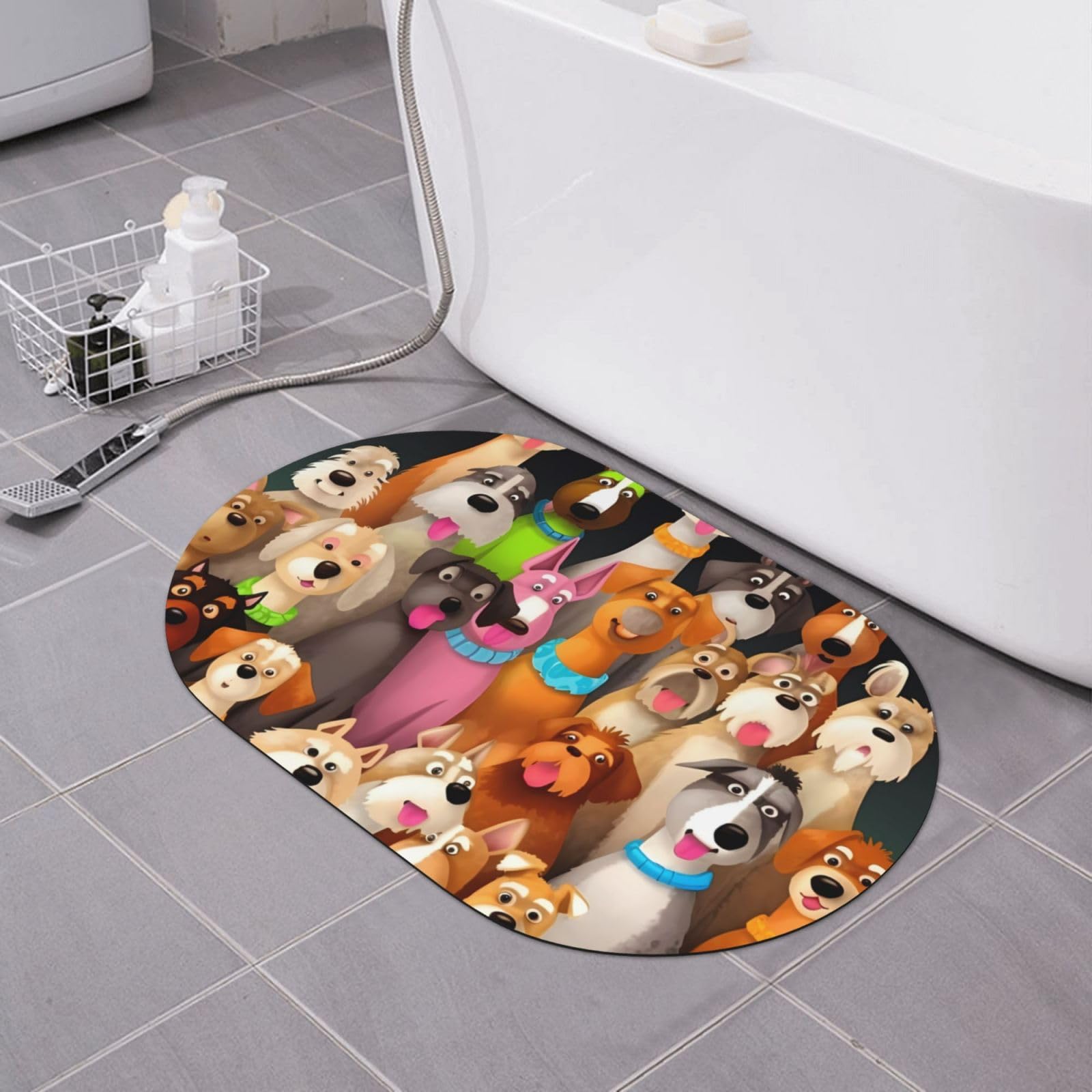 Tapis de bain en terre de diatomée super absorbant et séchage rapide