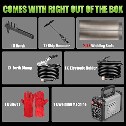 Miniatura 13 de Soldador de varillas de 200 amperios, 20 unidades, máquina de soldadura portátil Super Mini, máquina soldadora inversora IGBT de 110 V con fuerza