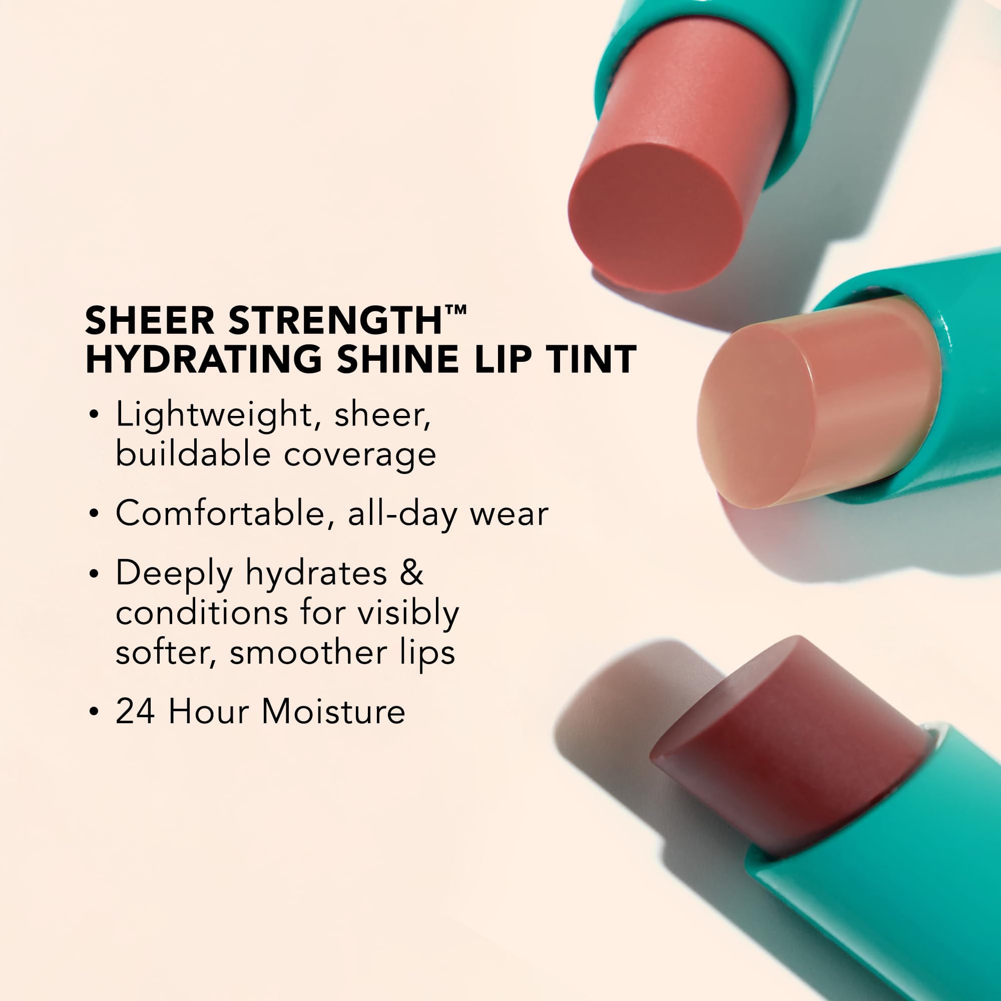 Thrive Causemetics Sheer Strength Lip Tint Trio with Makeup Bag