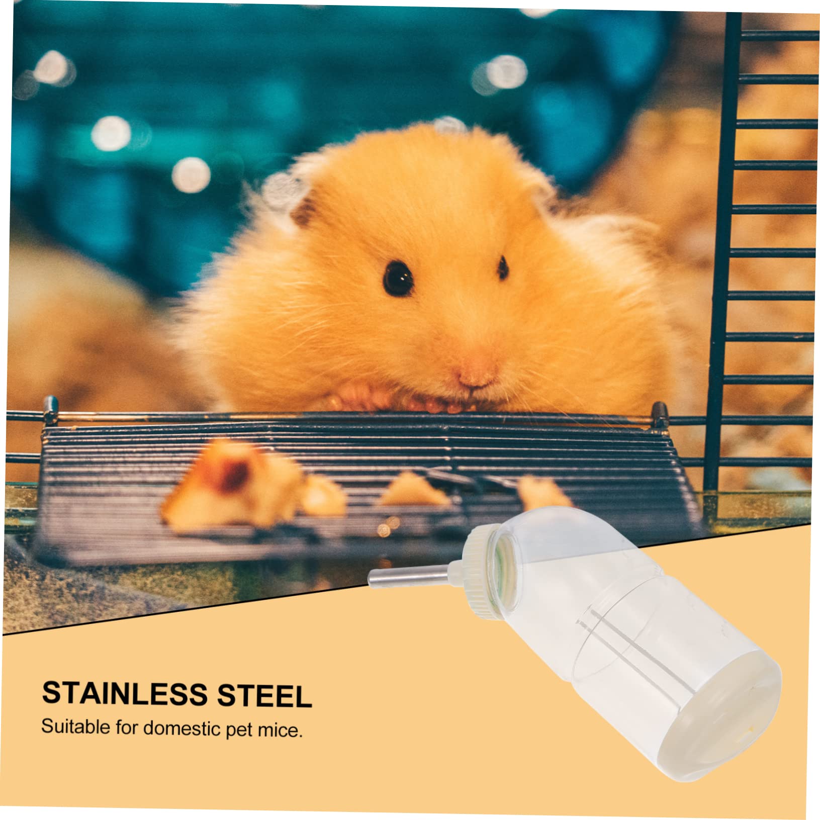 Angoily 6stücke Kaninchen Wassertrinkbehälter Für Chinchillas Und Meerschweinchen Auslaufsichere Wasserflasche Mit Kugelventil Für Kleintiere Platzsparend Und Langlebig