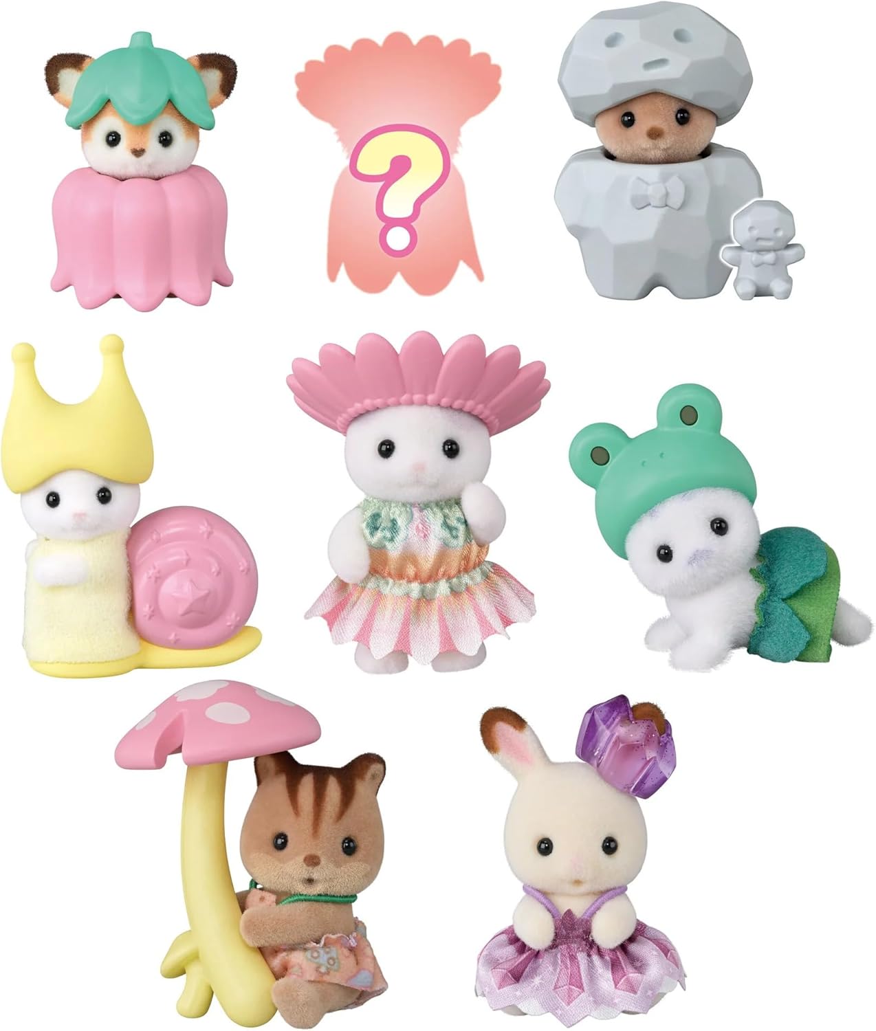 Sylvanian Families Baby Collection Fairy Forest Friends Series - Woodland Fairy Costume Mini Figures Collectible Blind Bag Toy for Kids (3+ Years)