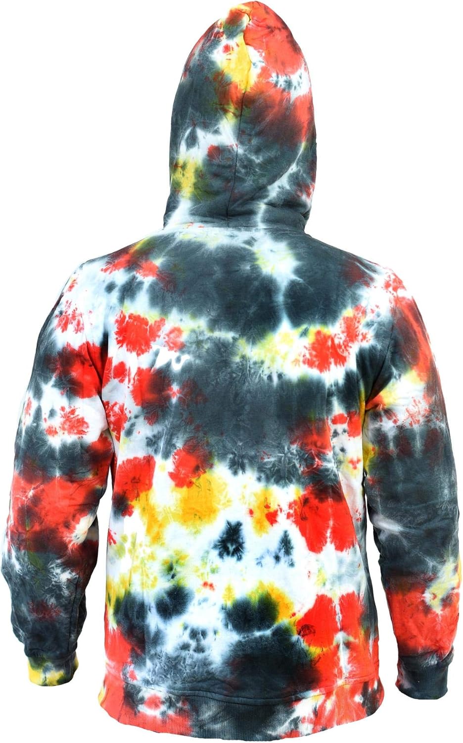 Ezhippie Mens Tie Dye Colorful Hoodie - Image 7