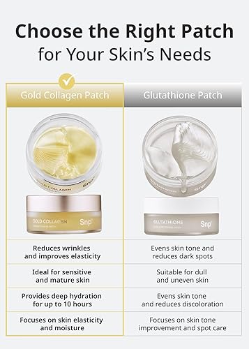Miniatura 6 de SNP Colágeno 125Da + parche de oro de 24 quilates para ojos  Parches nutritivos para debajo de los ojos para arrugas y manchas oscuras  Máscaras