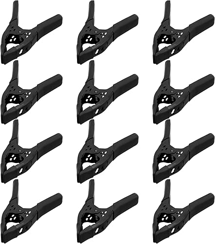 Abrazaderas de resorte de metal resistentes 12 piezas para abrazaderas de resorte de carpintería, abrazaderas de lona de 6 pulgadas, clips de