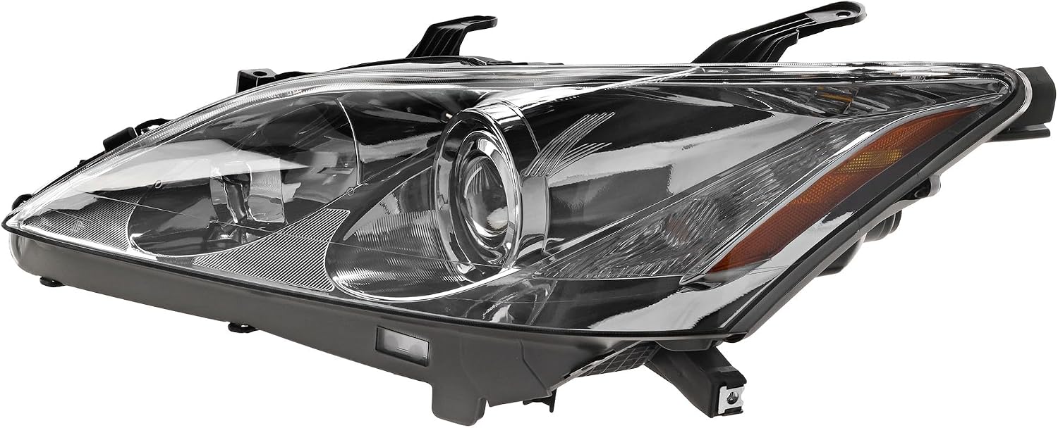 Compatible with 07-09 ES-350 Front Halogen Headlight Headlamp Head Light Lamp without Bulb Left Driver Side