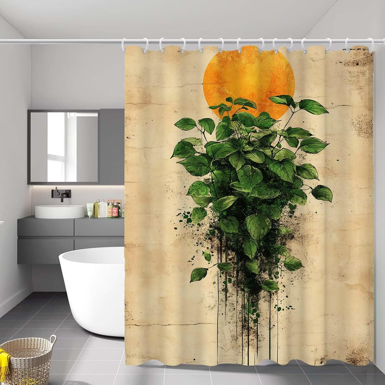 Rideau douche 90x180 lavable pour éviter les éclaboussures sur le sol