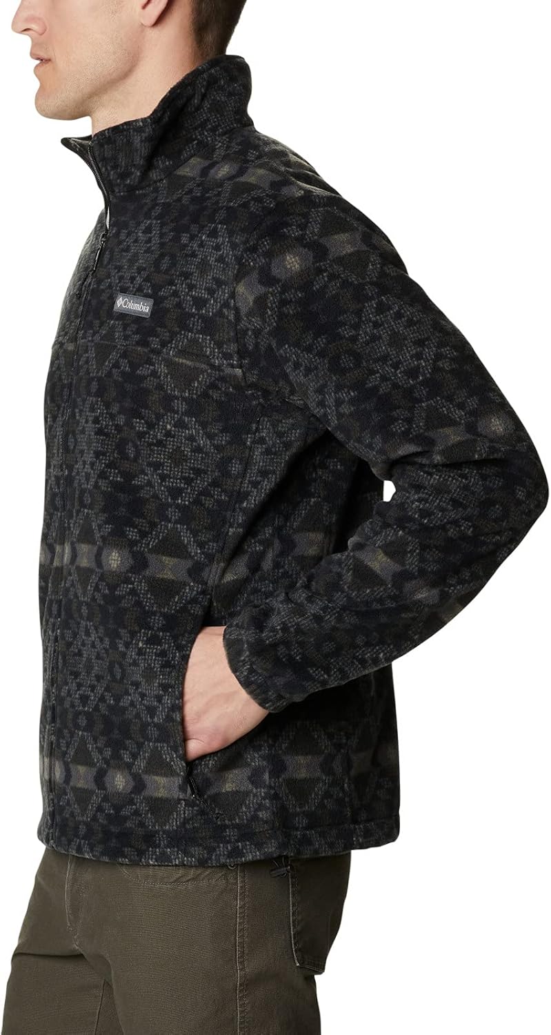 columbia men's steens mountain print fleece jacket