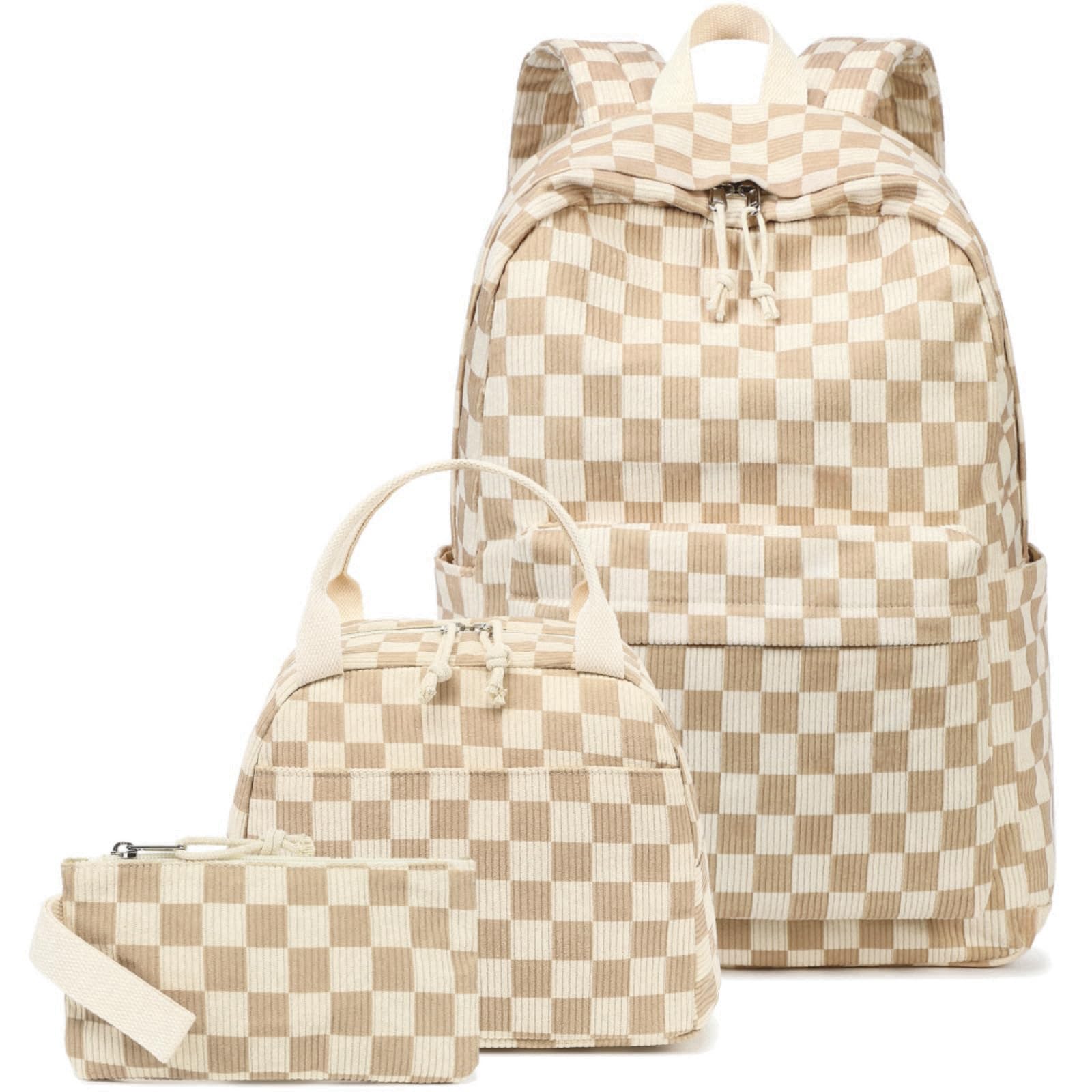 LEDAOU Backpack for Girls School Bag Kids Bookbag Teen Backpack Set Daypack with Lunch Bag and Pencil Case | Kids, Bookbag, Daypack, with Lunch Bag,