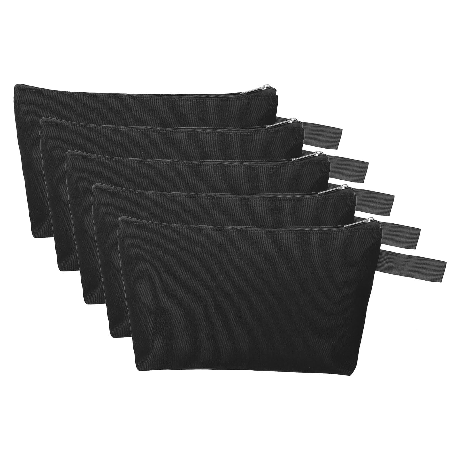PATIKIL 10.2 x 5.5 Canvas Makeup Bags with Strap