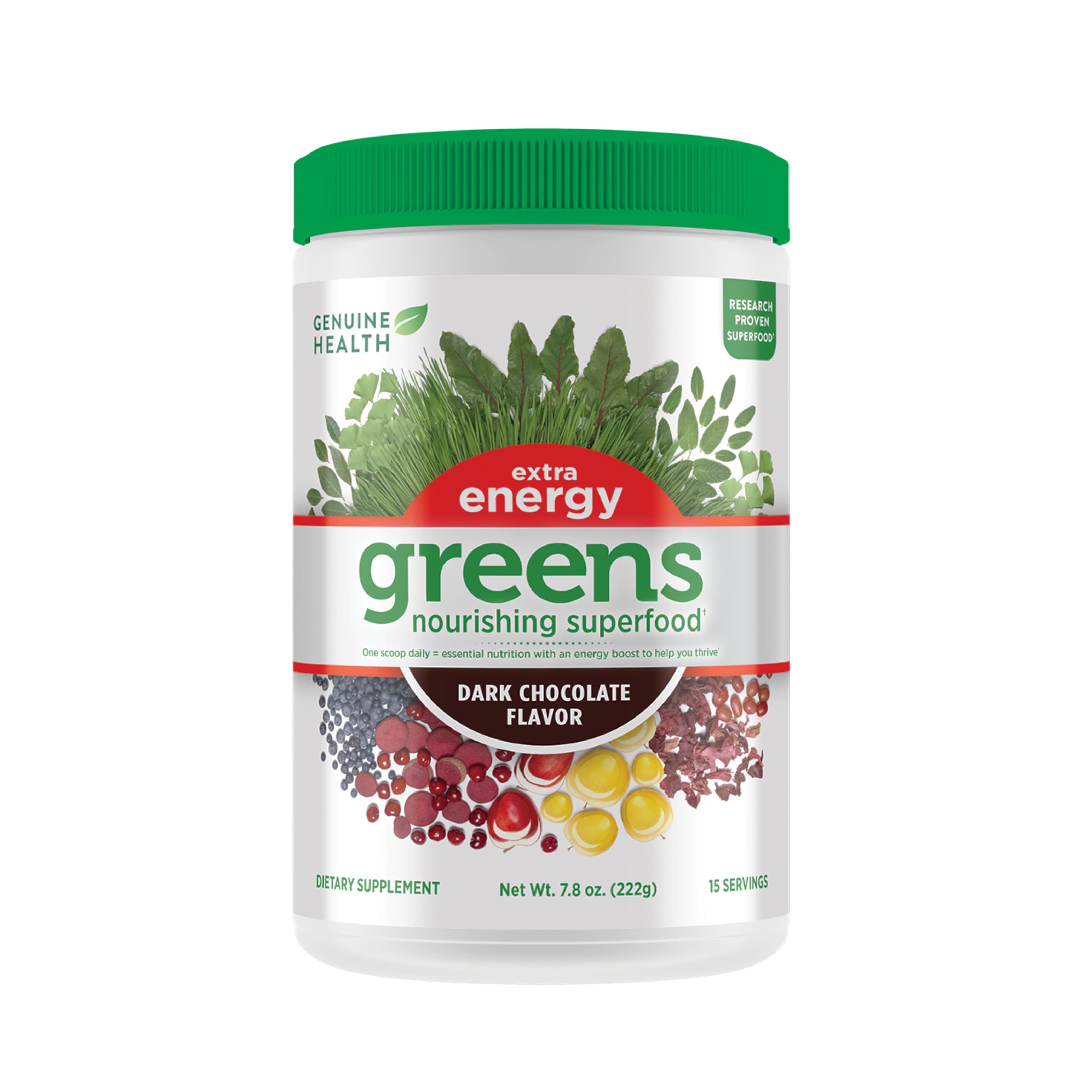 Amazon.com: Genuine Health Greens + Extra Energy Superfood Powder