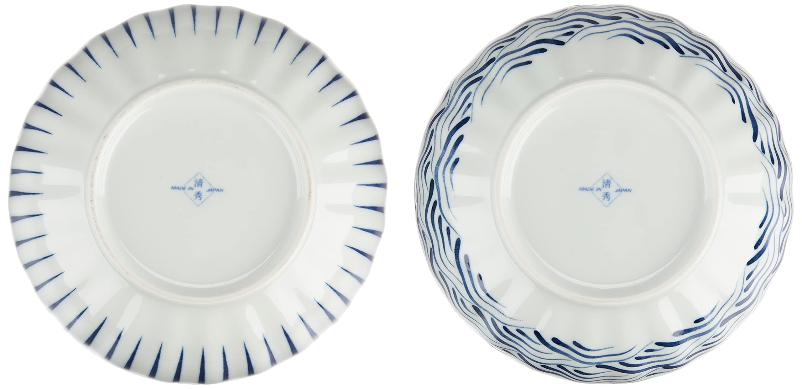 絵付け 鉢 鉢カバー アートストーン ラウンド 8号鉢用 AZURE #GREENPOT AS