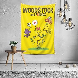 タペストリー スヌーピー ウッドストック アート 遮光 目隠し 多機能 壁掛け インテリア 雰囲気転換 玄関 浴室 掛け物 部屋 窓カーテン 飾り 布ポスター 撮影用 背景布 新居お祝い 個性ギフト 150×100cm