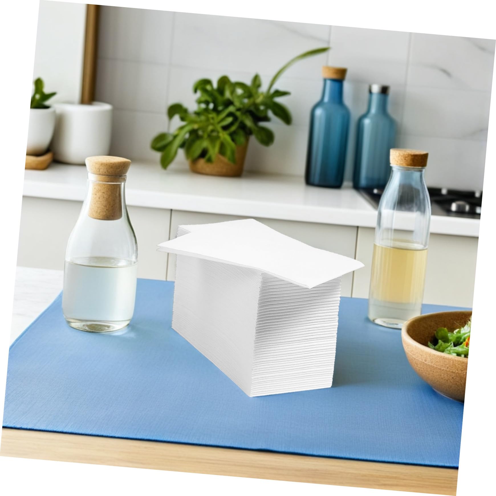 Servilletas de Papel Gruesas 100 Unidades, Plegadas para Banquetes y Bodas | Papel Suave de 40x30cm, Uso Único, Estilo Elegante, Formato Decorativo para Fiestas y Cócteles