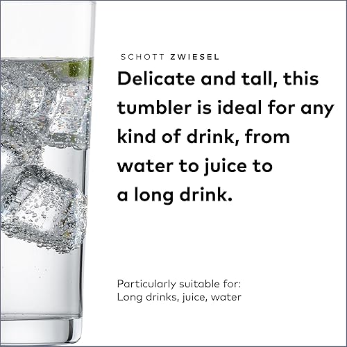 Miniatura 3 de SCHOTT ZWIESEL Vasos de barra básicos de 13 onzas (juego de 6), vasos de vidrio Tritan de tamaño mediano aptos para lavavajillas, fabricados en