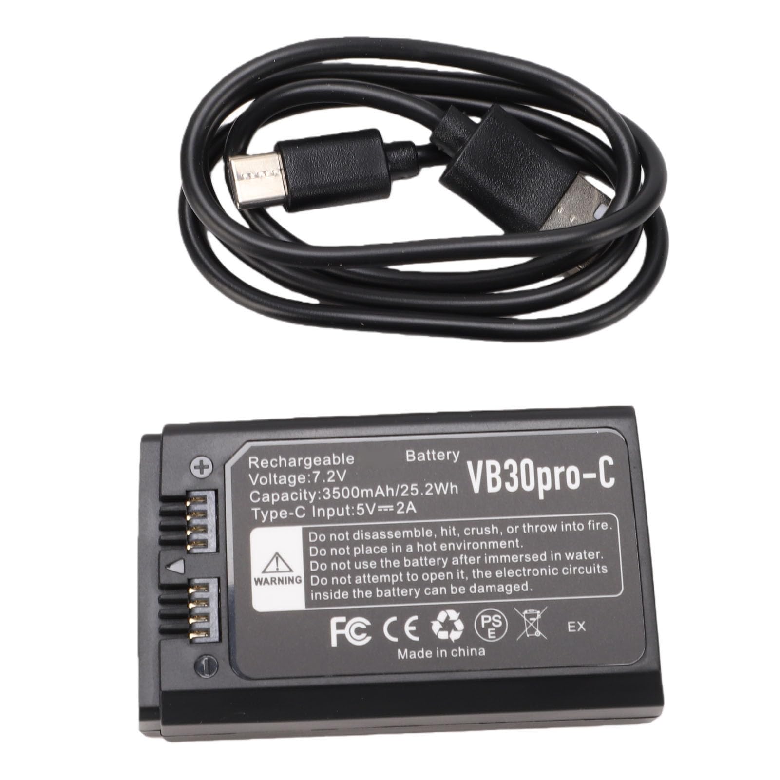 Diyeeni Paquete de 2 Baterías de Flash de Cámara de Iones de Litio de 3500 MAh, para V1 V1Pro V850II V860II V860III AD100 Pro con Reemplazo de Flashes de Cámara