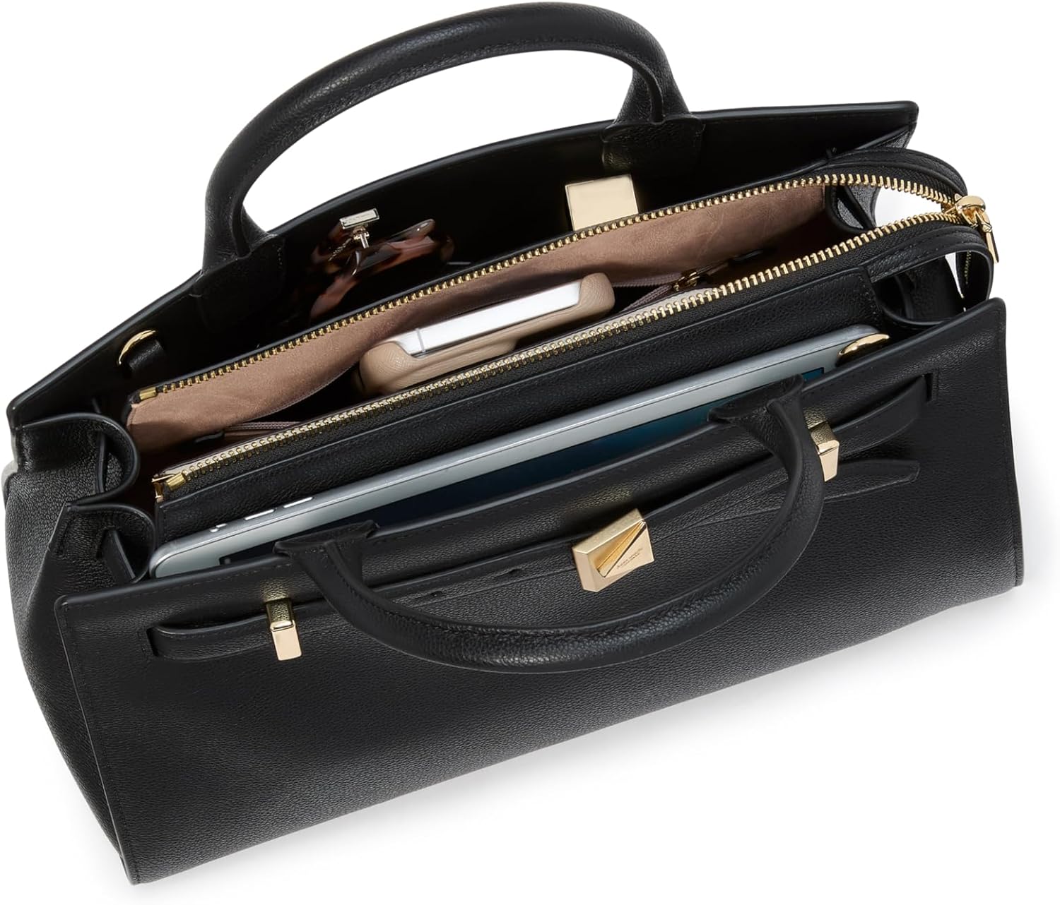 kate spade new york womens Deco Pebbled Leather Medium Satchel - Image 4