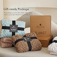 Vista 6 de Royoliving Fuzzy Sherpa Wearable Fleece Blanket with Pockets for Adults, Ultra Soft Plush Shawl Throw Blankets (Grey, 58'' x 64'')