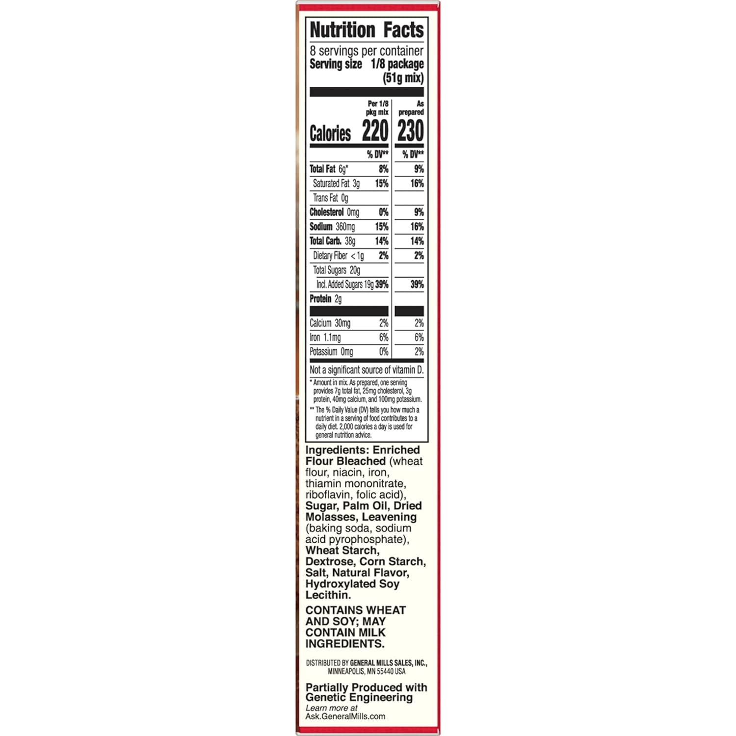 Betty Crocker, Gingerbread Cake & Cookie Mix, 14.5-Ounce Box (Pack of 4) - SET OF 4