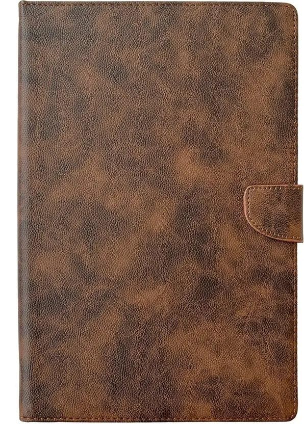 Image of Premium Flip Cover for Samsung Galaxy Tab A7 Lite 8.7 Inch, Leather, Magnetic Stand, Soft TPU Back with PU Leather Front (Coffee)