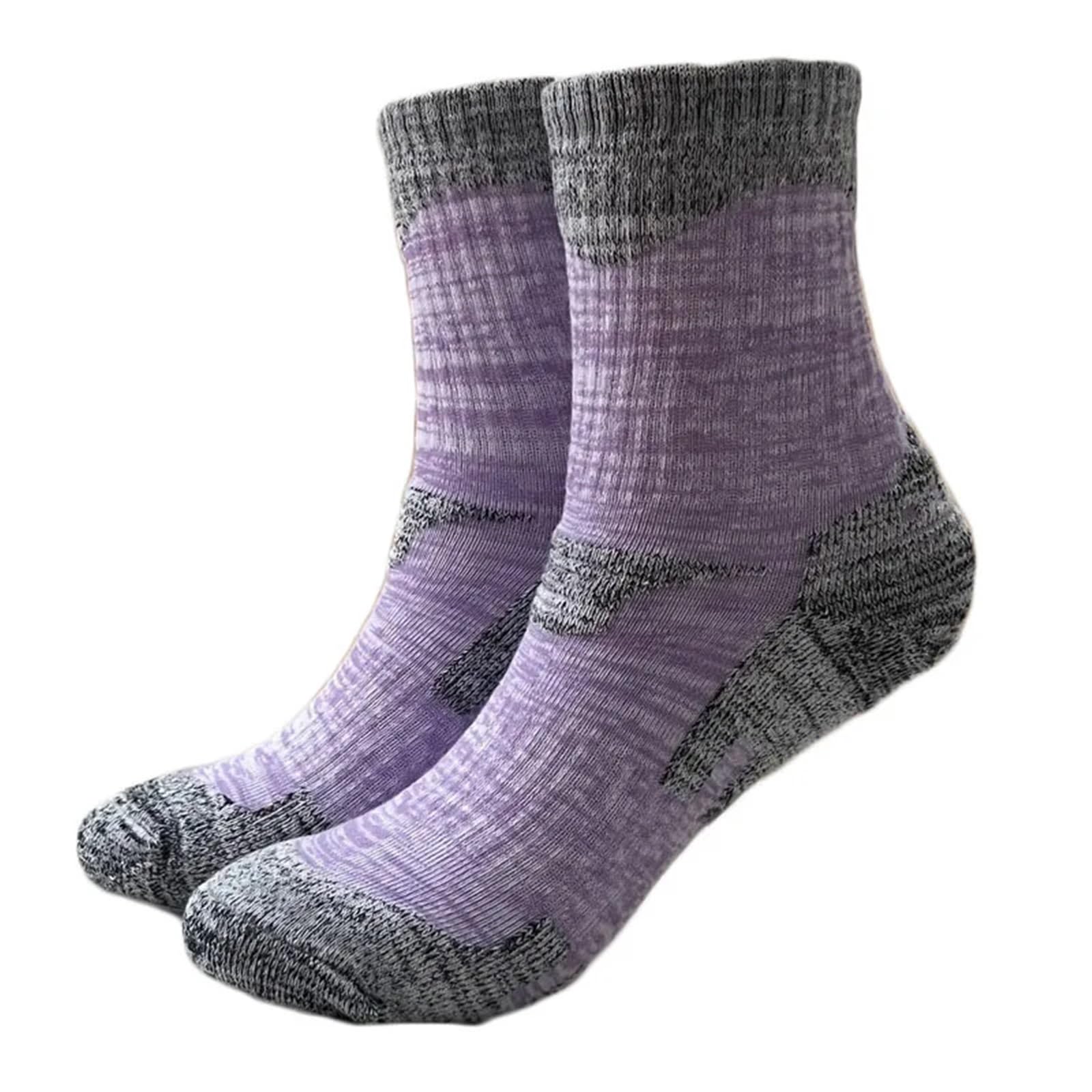 JIANZHONG Skisocken, 3 Paar, dicke Wandersocken, Kompression, rutschfest, Winter, Camping, Thermosocken, warme Sportsocken, Herren und Damen, Trekkingsocken, Snowboard