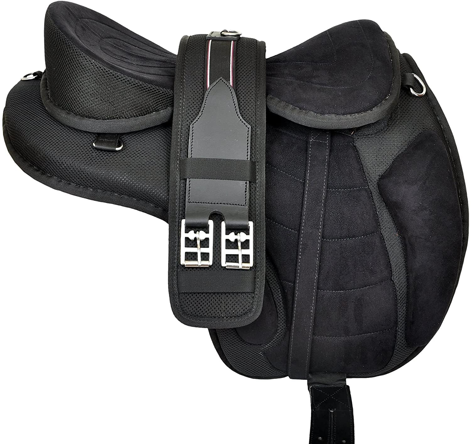 Synthetic Freemax Treeless Horse Saddle Black Size 17 Seat