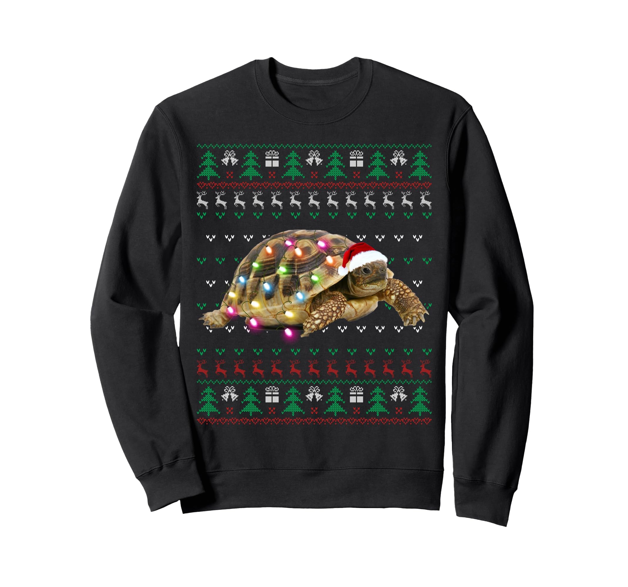 African Sulcata Tortoise Ugly Christmas Sweater T-Shirt Sweatshirt