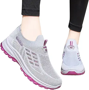 Zapatos Mujer Comodos Y Bonitos Duradera Casual Zapatillas Sneakers Calzado De Ligeras Y Transpirable Niñas Zapatos Para Correr Zapatos De Tenis Ocio Plano Moda Para Aire Libre Ejercicio Fitness