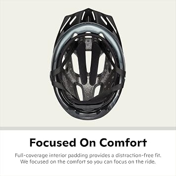 Schwinn Intercept Helmet for Adults and Youth, Size 54-62 cm for Riders Ages 8+, Microshell, Adjustable Dial and Straps, Interior Padding, 10 Air Vents, Removable Visor, Kisd and Adult Bike Helmet