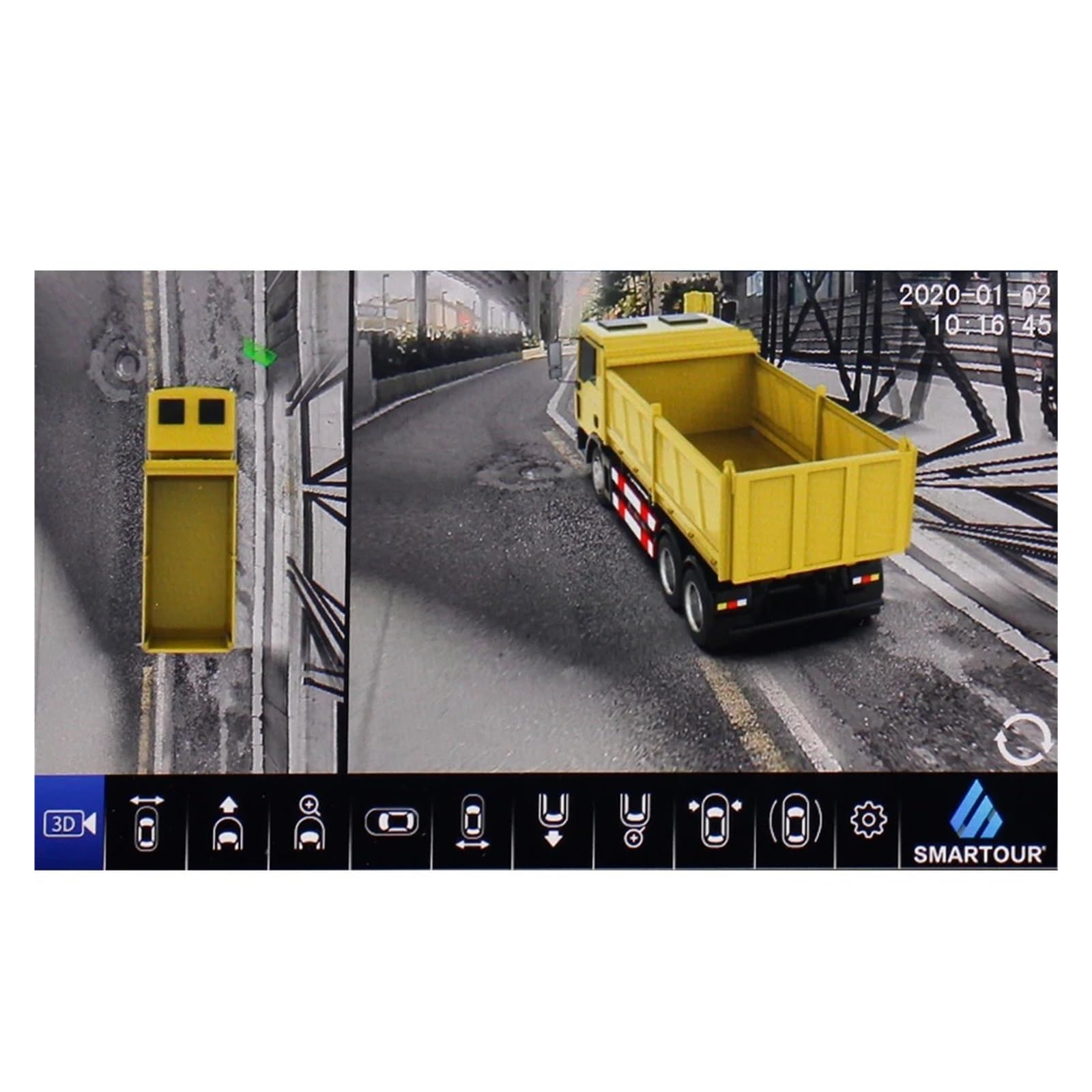 Kamera cofania 3D 360 stopni samochodowa wielokątna kamera cofania ciężarówki 4CH DVR SVM ptasie oko widok surround widok system parkowania AHD zamiennik do kampera autobusowego furgonetki (brak)