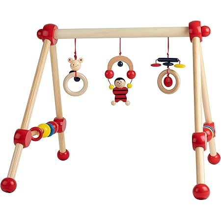 Bieco 23 Portique D Activite En Bois Amazon Fr Bebes Puericulture