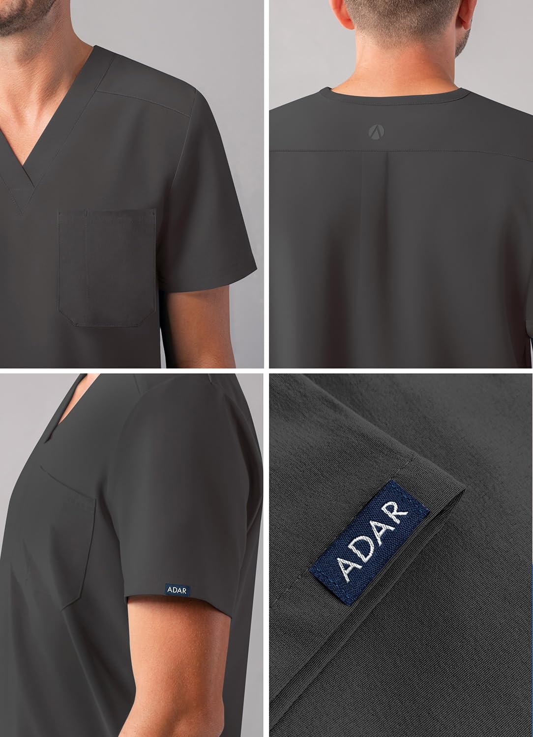 Adar Addition Gommage Hommes - Classique V-Cou Gommage Top