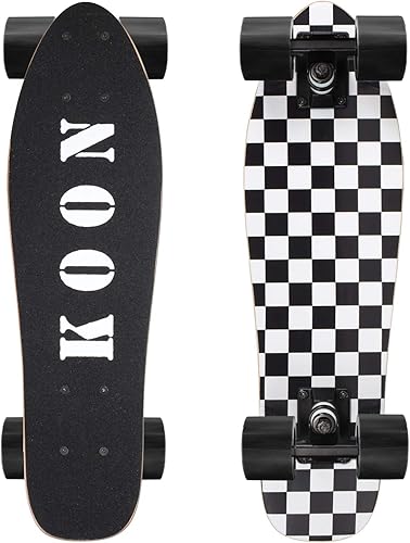 KO-ON Skateboard Patinetas Completas Skateboards de 22 Pulgadas Mini Cruiser Skateboards para Principiantes, Niños, Chicos y Chicas