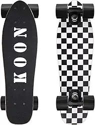 KO-ON Skates completos skates mini cruiser de 55 cm para iniciantes, crianças, meninos e meninas