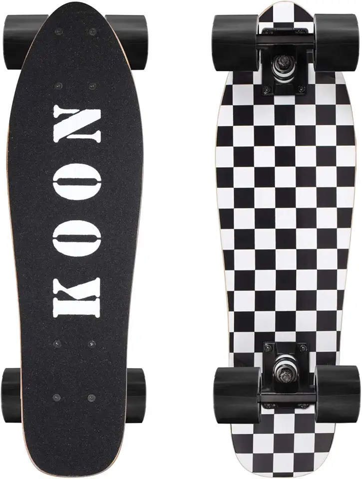 KO-ON Skates completos skates mini cruiser de 55 cm para iniciantes, crianças, meninos e meninas
