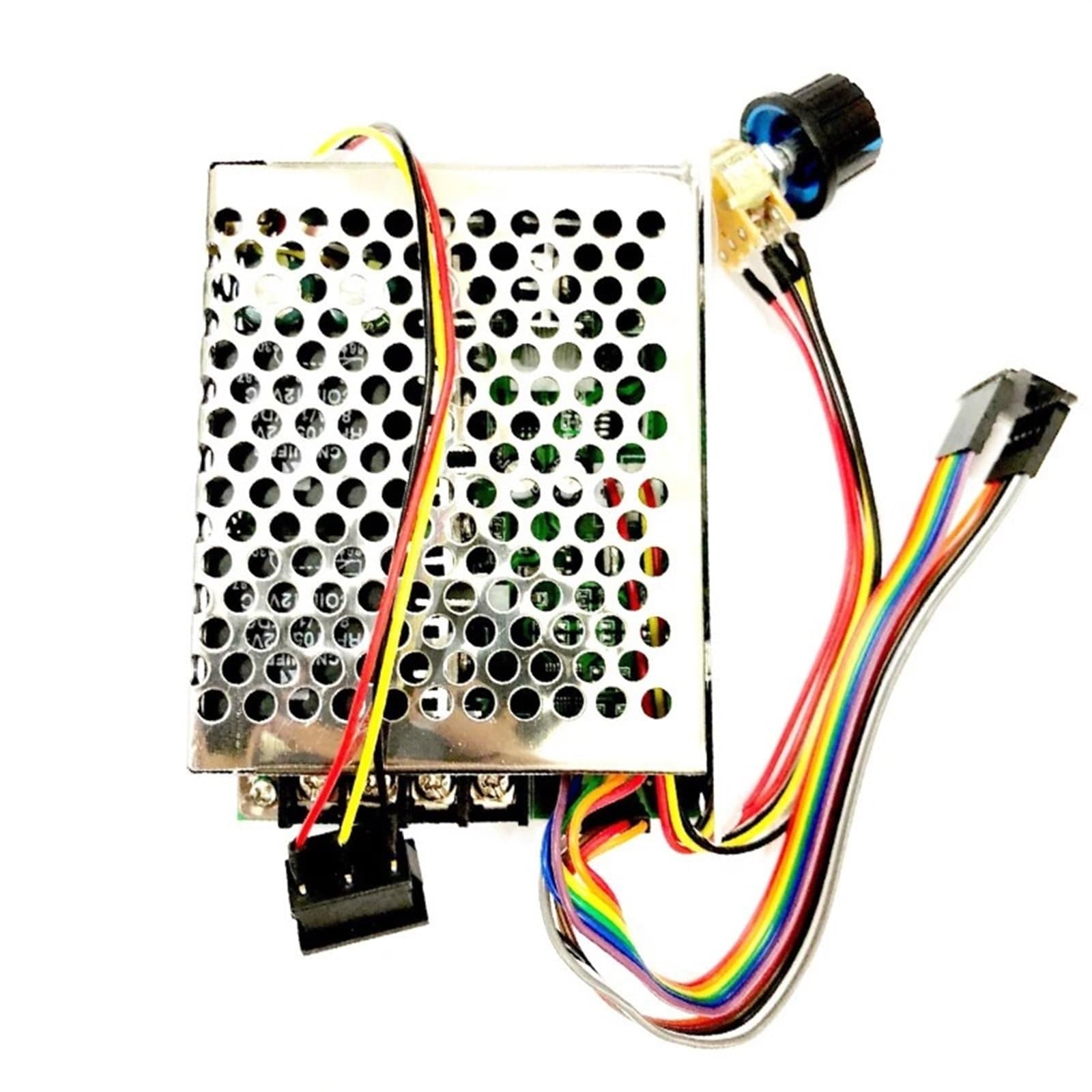 Regolatore di velocità del Motore DC 40A Max 60A 10V-50V Display Digitale 0 ~ Regolabile avanti e Indietro con Guscio in Alluminio
