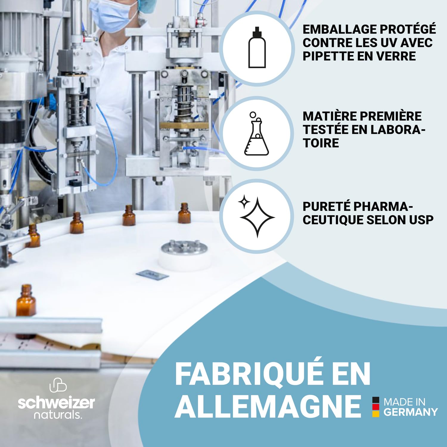 Solution de bleu de méthylène 1% pure qualité pharmaceutique USP, de solution aqueuse, sans additifs, qualité contrôlée en laboratoire, fabriquée en Allemagne (2x 100 ml)