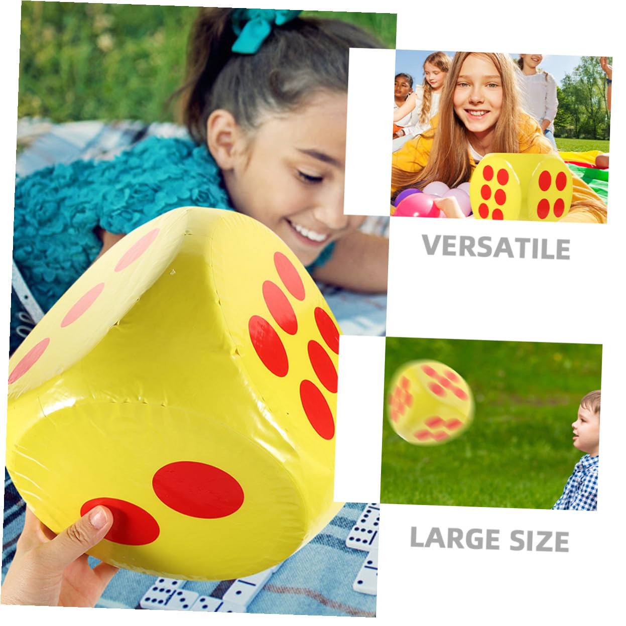 Dadi Gonfiabili Jumbo in Schiuma Dadi Enormi da Gioco Standard Divertenti per Ragazzo Ragazza per Indovinare Giocattoli Didattici per Classe