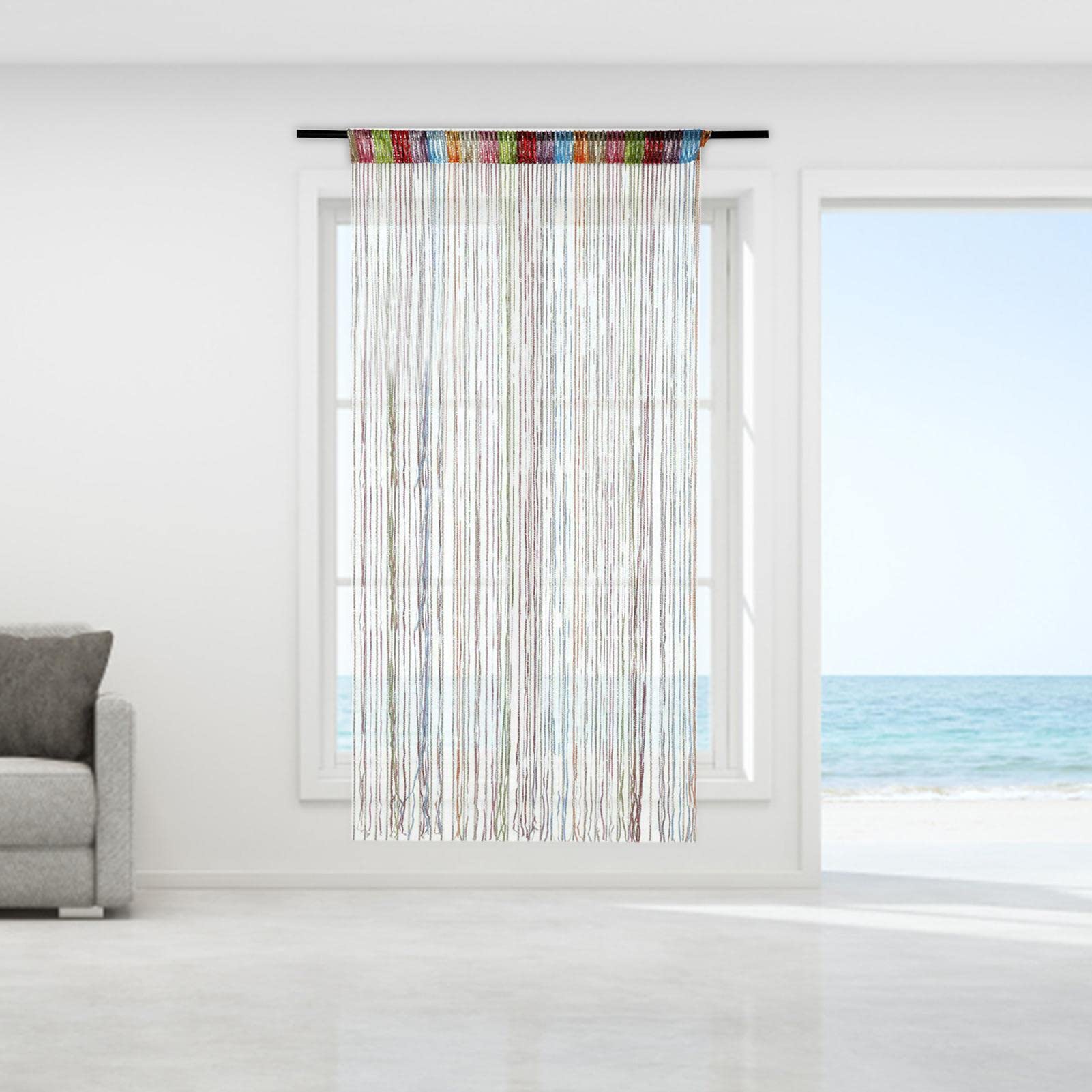 Rideau de porte à perles | Séparateur de pièce décoratif | Rideaux à franges élégants pour la maison, la terrasse, la chambre, le mariage et le café – Perles élégantes pour porte