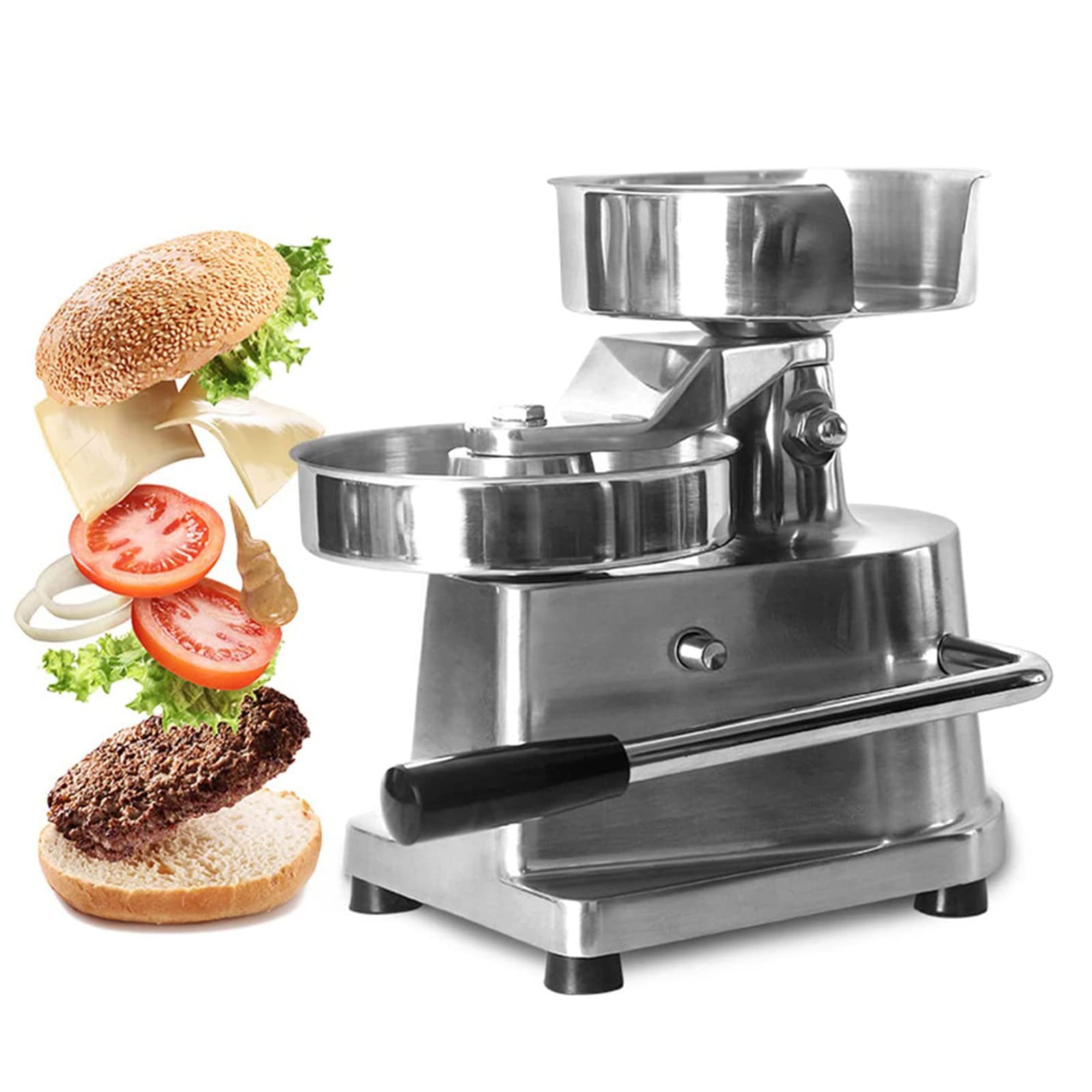 AYCDL Hamburger Press Patty Maker, Commercial Hamburger Patty Maker, Heavy Duty Hamburger Press Meat Patty Maker Hamburger Forming Processor for Kitchens, Restaurants with 500,10cm
